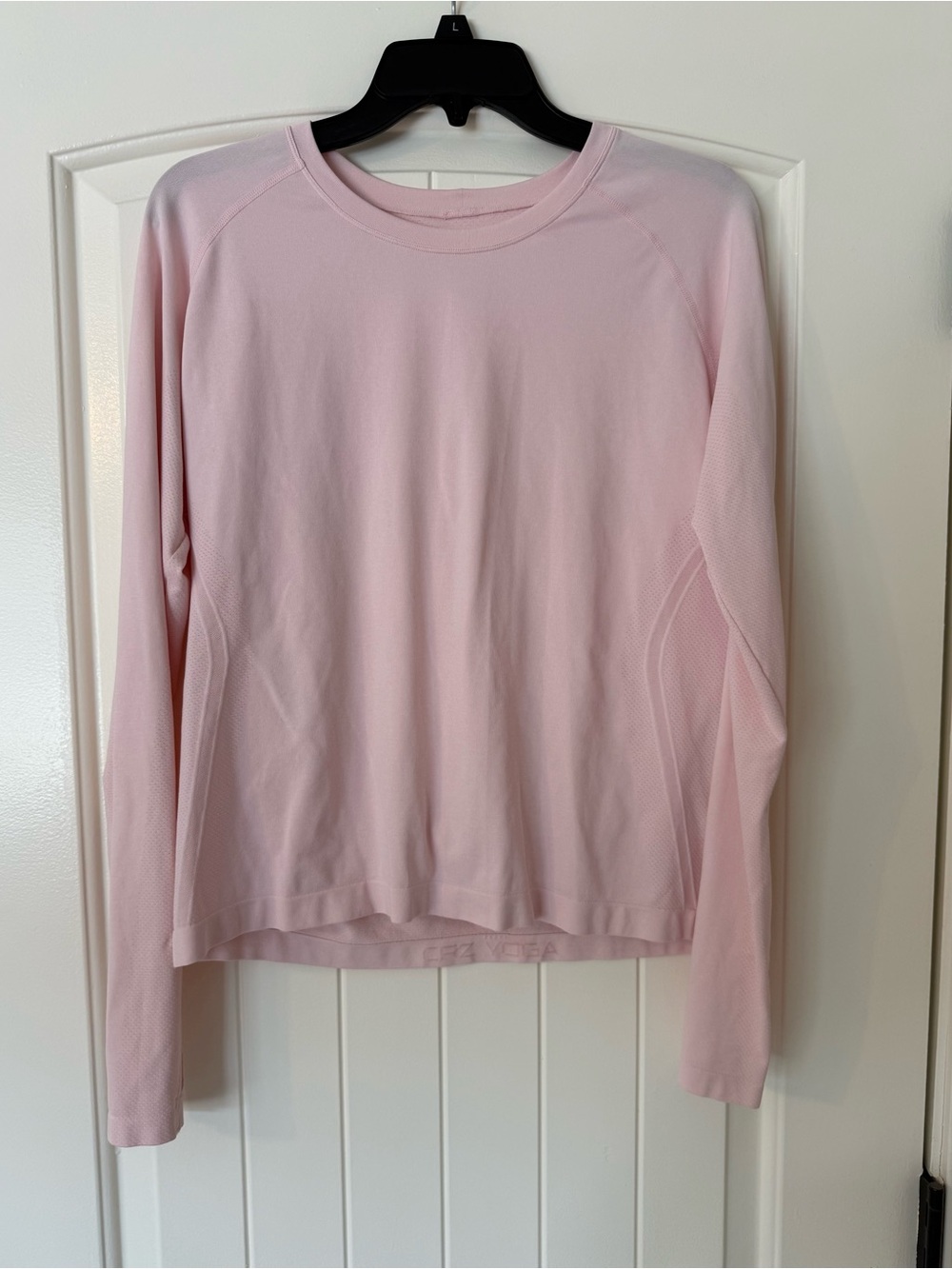 CRZ YOGA Seamless Light Pink Long Sleeve Top - XL